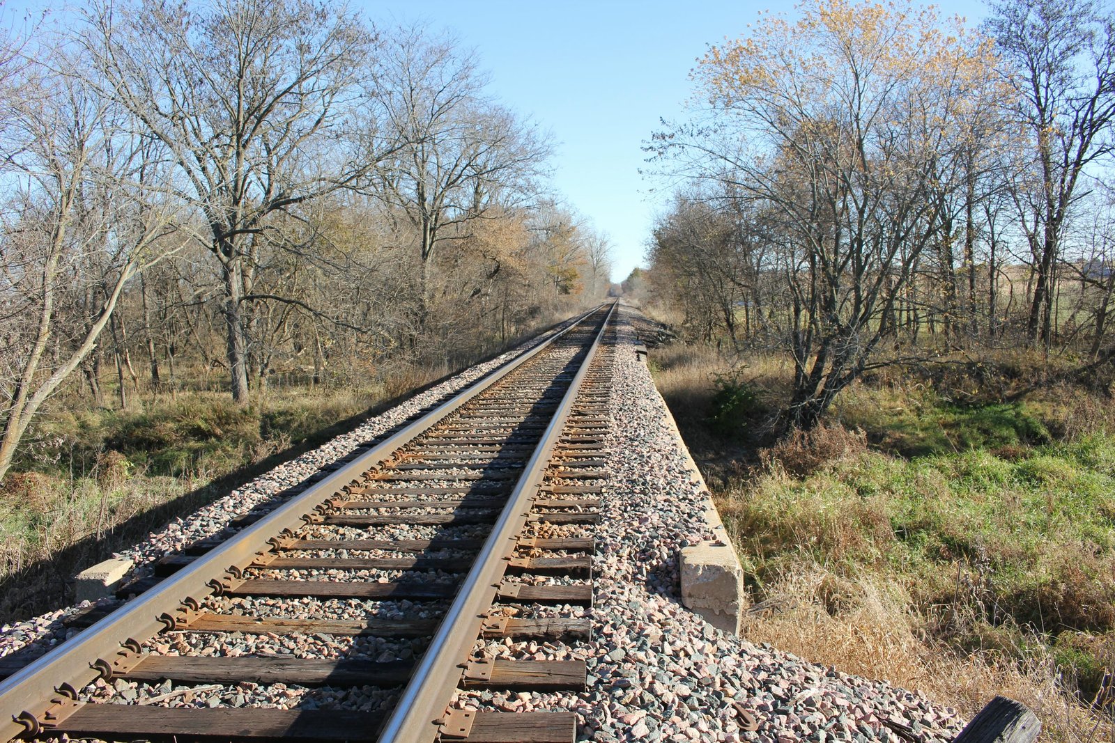 Looking east